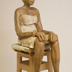 Idolo – terracotta policroma, 2007